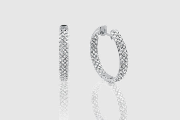 Hoops Diamond Earrings - elbeu