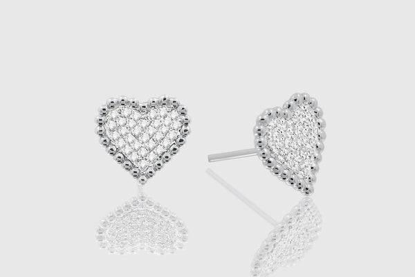 Heart Diamond Earrings - elbeu