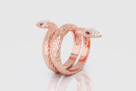 Snake Diamond Ring - elbeu